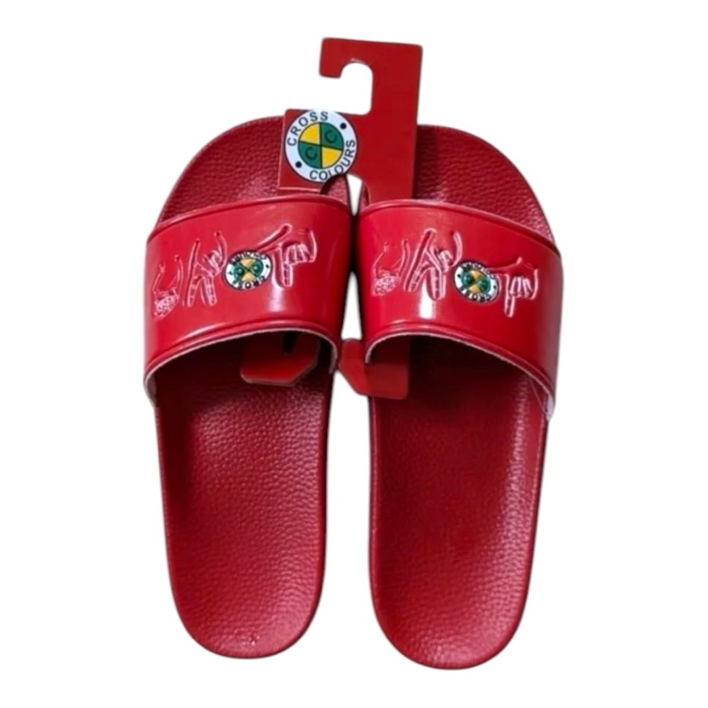 9M/10.5W Cross Colours Slides with Hand Signed “Love” Design